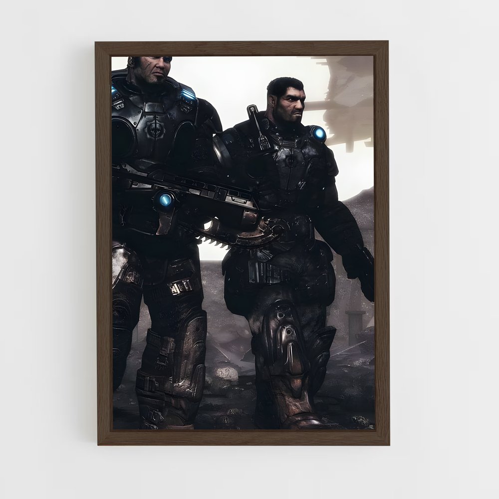 Poster Mécanique de l'Âme – affiche Gears of war (vue 5)